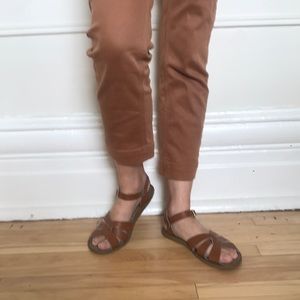 Saltwater original tan leather sandals size 4 AUS